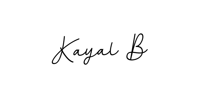 Kayal B stylish signature style. Best Handwritten Sign (BallpointsItalic-DORy9) for my name. Handwritten Signature Collection Ideas for my name Kayal B. Kayal B signature style 11 images and pictures png