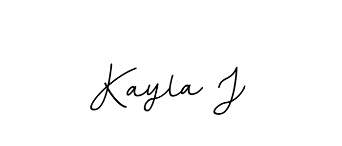 Make a beautiful signature design for name Kayla J. With this signature (BallpointsItalic-DORy9) style, you can create a handwritten signature for free. Kayla J signature style 11 images and pictures png