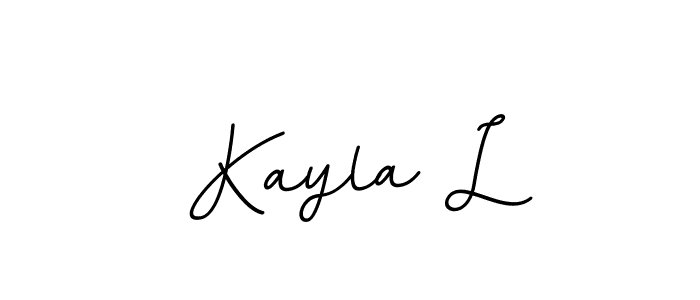 Kayla L stylish signature style. Best Handwritten Sign (BallpointsItalic-DORy9) for my name. Handwritten Signature Collection Ideas for my name Kayla L. Kayla L signature style 11 images and pictures png