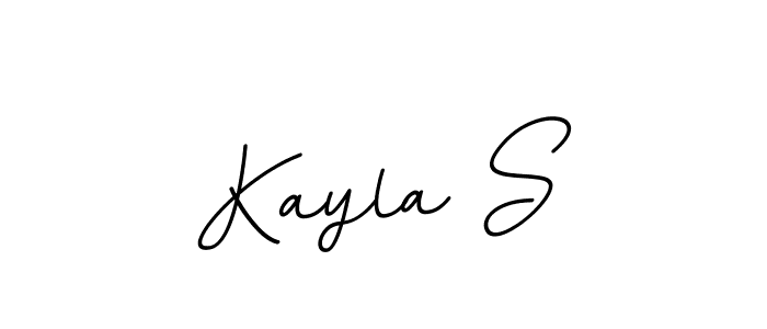Make a beautiful signature design for name Kayla S. With this signature (BallpointsItalic-DORy9) style, you can create a handwritten signature for free. Kayla S signature style 11 images and pictures png