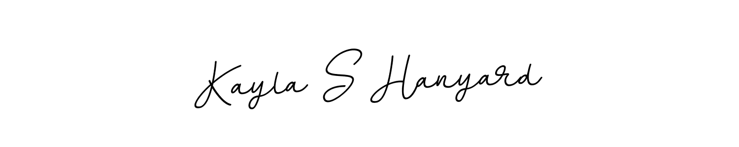 Create a beautiful signature design for name Kayla S Hanyard. With this signature (BallpointsItalic-DORy9) fonts, you can make a handwritten signature for free. Kayla S Hanyard signature style 11 images and pictures png