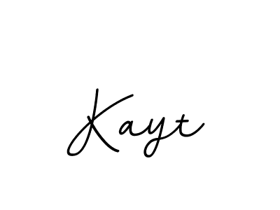 Use a signature maker to create a handwritten signature online. With this signature software, you can design (BallpointsItalic-DORy9) your own signature for name Kayt. Kayt signature style 11 images and pictures png
