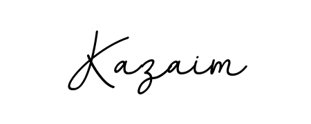 Give your name Kazaim an exquisite flair with the BallpointsItalic-DORy9 script font. Ideal for contracts, resumes, and formal letterheads. Kazaim signature style 11 images and pictures png