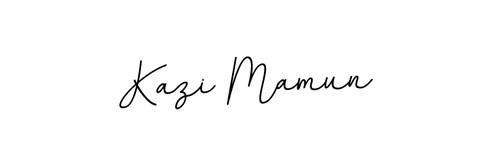Make a beautiful signature design for name Kazi Mamun. With this signature (BallpointsItalic-DORy9) style, you can create a handwritten signature for free. Kazi Mamun signature style 11 images and pictures png