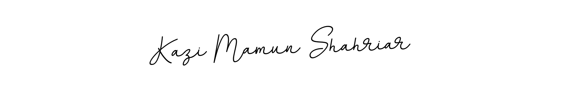 The best way (BallpointsItalic-DORy9) to make a short signature is to pick only two or three words in your name. The name Kazi Mamun Shahriar include a total of six letters. For converting this name. Kazi Mamun Shahriar signature style 11 images and pictures png