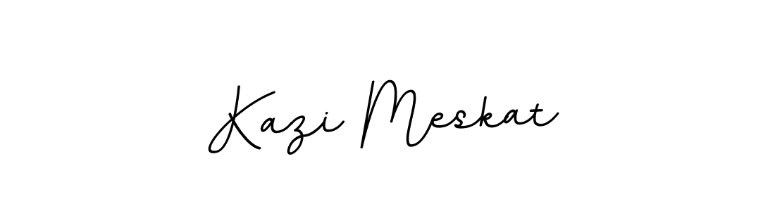 Use a signature maker to create a handwritten signature online. With this signature software, you can design (BallpointsItalic-DORy9) your own signature for name Kazi Meskat. Kazi Meskat signature style 11 images and pictures png