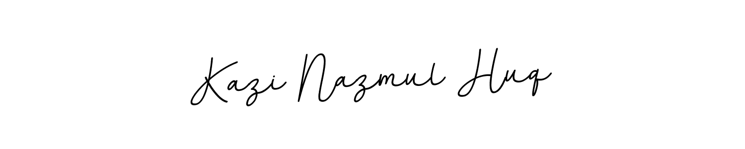 The best way (BallpointsItalic-DORy9) to make a short signature is to pick only two or three words in your name. The name Kazi Nazmul Huq include a total of six letters. For converting this name. Kazi Nazmul Huq signature style 11 images and pictures png