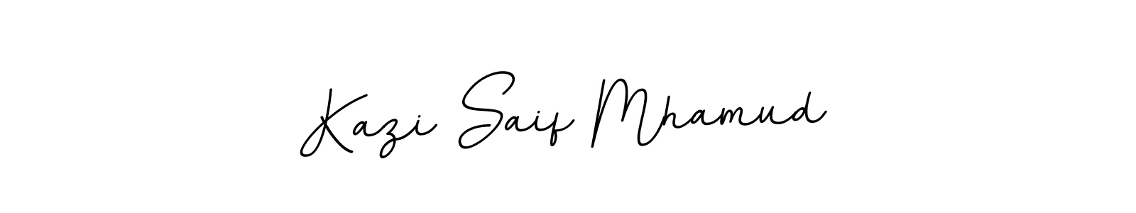 Use a signature maker to create a handwritten signature online. With this signature software, you can design (BallpointsItalic-DORy9) your own signature for name Kazi Saif Mhamud. Kazi Saif Mhamud signature style 11 images and pictures png