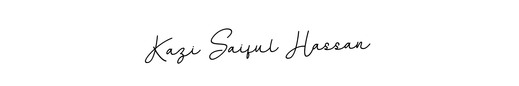 Use a signature maker to create a handwritten signature online. With this signature software, you can design (BallpointsItalic-DORy9) your own signature for name Kazi Saiful Hassan. Kazi Saiful Hassan signature style 11 images and pictures png