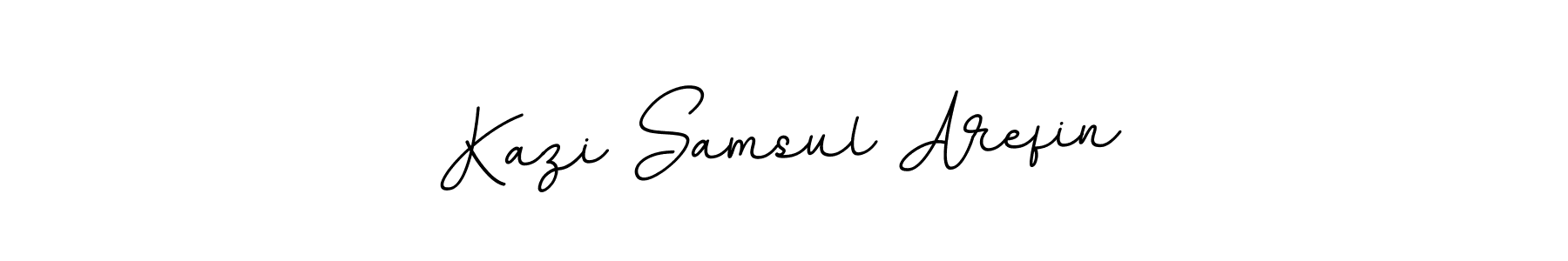 The best way (BallpointsItalic-DORy9) to make a short signature is to pick only two or three words in your name. The name Kazi Samsul Arefin include a total of six letters. For converting this name. Kazi Samsul Arefin signature style 11 images and pictures png