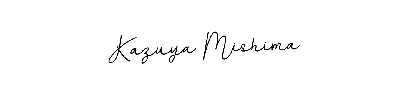 Make a beautiful signature design for name Kazuya Mishima. With this signature (BallpointsItalic-DORy9) style, you can create a handwritten signature for free. Kazuya Mishima signature style 11 images and pictures png