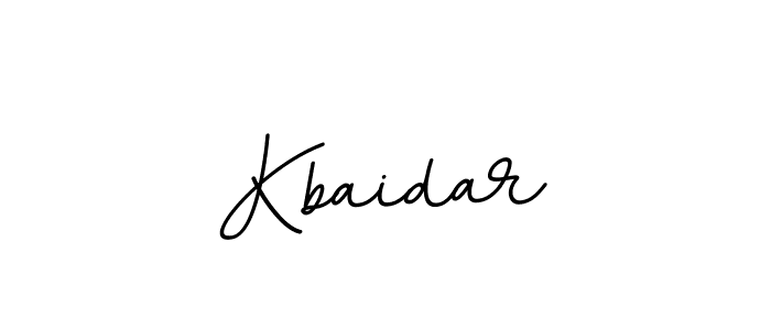 Make a beautiful signature design for name Kbaidar. With this signature (BallpointsItalic-DORy9) style, you can create a handwritten signature for free. Kbaidar signature style 11 images and pictures png