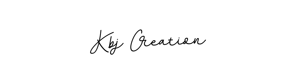 Make a beautiful signature design for name Kbj Creation. With this signature (BallpointsItalic-DORy9) style, you can create a handwritten signature for free. Kbj Creation signature style 11 images and pictures png