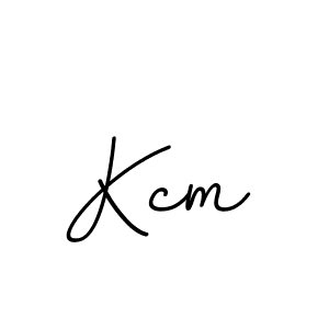 Design your own signature with our free online signature maker. With this signature software, you can create a handwritten (BallpointsItalic-DORy9) signature for name Kcm. Kcm signature style 11 images and pictures png