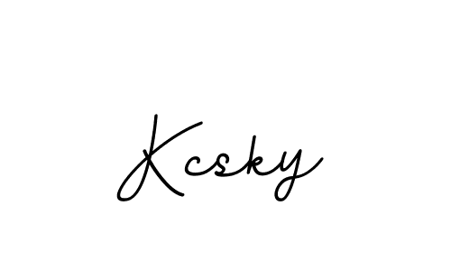 Design your own signature with our free online signature maker. With this signature software, you can create a handwritten (BallpointsItalic-DORy9) signature for name Kcsky. Kcsky signature style 11 images and pictures png