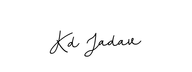 Use a signature maker to create a handwritten signature online. With this signature software, you can design (BallpointsItalic-DORy9) your own signature for name Kd Jadav. Kd Jadav signature style 11 images and pictures png