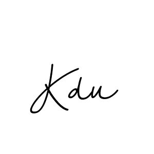 Use a signature maker to create a handwritten signature online. With this signature software, you can design (BallpointsItalic-DORy9) your own signature for name Kdu. Kdu signature style 11 images and pictures png