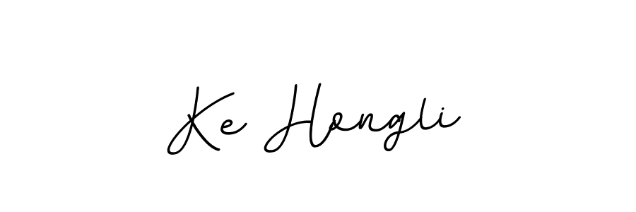Ke Hongli stylish signature style. Best Handwritten Sign (BallpointsItalic-DORy9) for my name. Handwritten Signature Collection Ideas for my name Ke Hongli. Ke Hongli signature style 11 images and pictures png