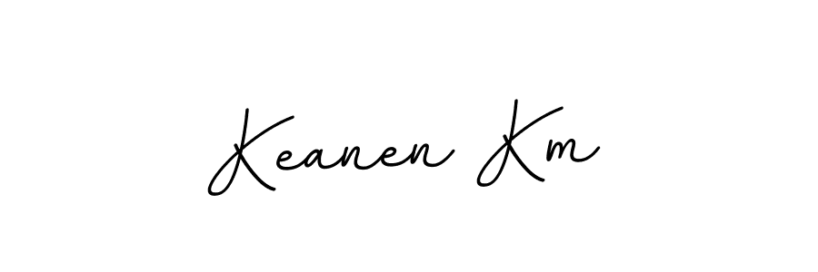 Use a signature maker to create a handwritten signature online. With this signature software, you can design (BallpointsItalic-DORy9) your own signature for name Keanen Km. Keanen Km signature style 11 images and pictures png