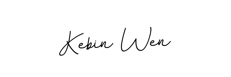It looks lik you need a new signature style for name Kebin Wen. Design unique handwritten (BallpointsItalic-DORy9) signature with our free signature maker in just a few clicks. Kebin Wen signature style 11 images and pictures png