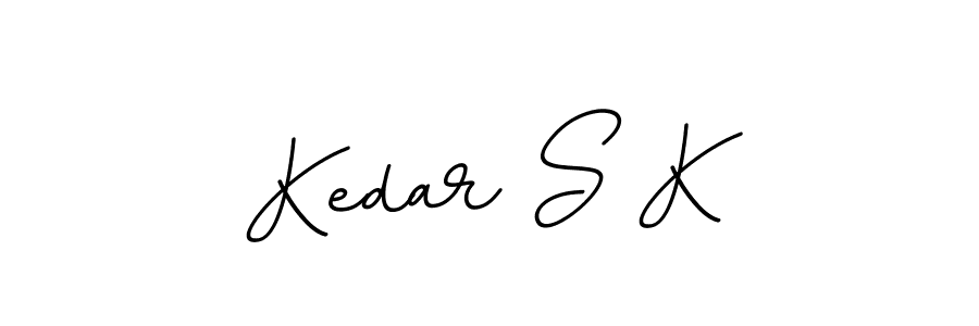 Use a signature maker to create a handwritten signature online. With this signature software, you can design (BallpointsItalic-DORy9) your own signature for name Kedar S K. Kedar S K signature style 11 images and pictures png