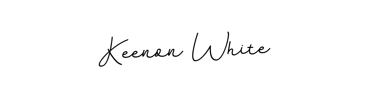 How to make Keenon White name signature. Use BallpointsItalic-DORy9 style for creating short signs online. This is the latest handwritten sign. Keenon White signature style 11 images and pictures png