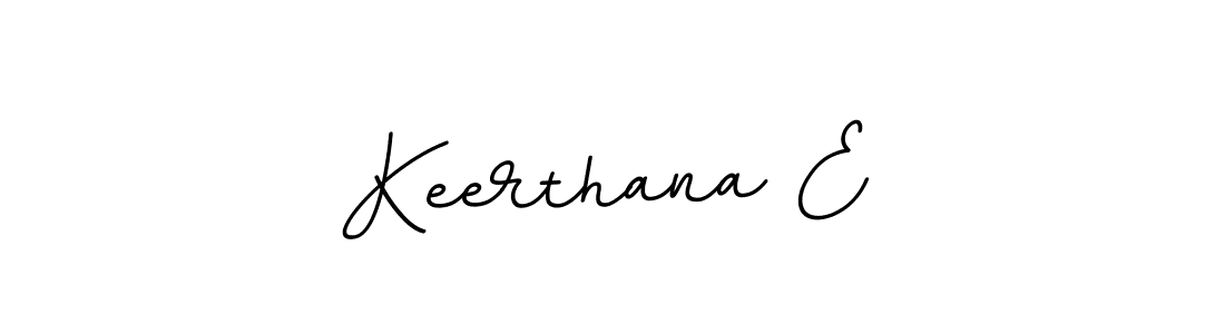 The best way (BallpointsItalic-DORy9) to make a short signature is to pick only two or three words in your name. The name Keerthana E include a total of six letters. For converting this name. Keerthana E signature style 11 images and pictures png