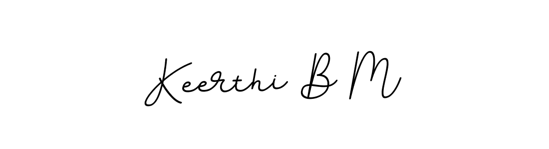if you are searching for the best signature style for your name Keerthi B M. so please give up your signature search. here we have designed multiple signature styles  using BallpointsItalic-DORy9. Keerthi B M signature style 11 images and pictures png