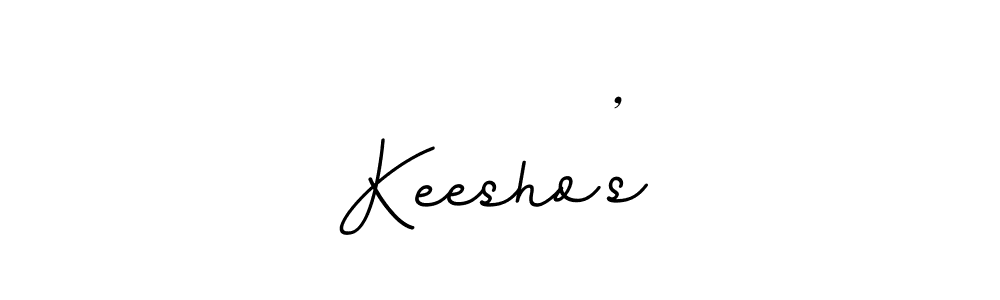 Design your own signature with our free online signature maker. With this signature software, you can create a handwritten (BallpointsItalic-DORy9) signature for name Keesho’s. Keesho’s signature style 11 images and pictures png