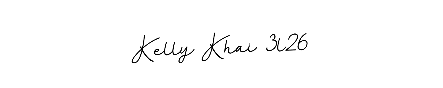 Create a beautiful signature design for name Kelly Khai 3l26. With this signature (BallpointsItalic-DORy9) fonts, you can make a handwritten signature for free. Kelly Khai 3l26 signature style 11 images and pictures png