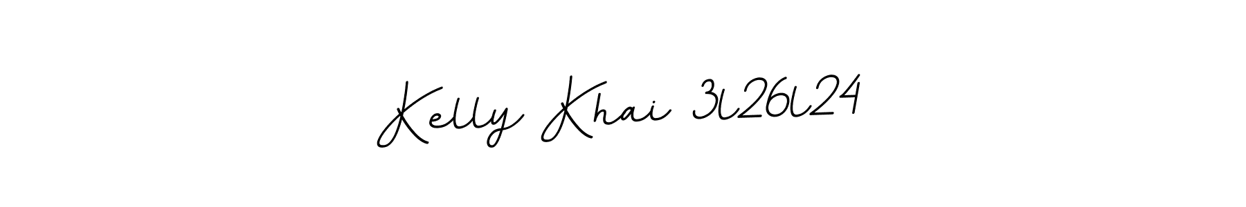This is the best signature style for the Kelly Khai 3l26l24 name. Also you like these signature font (BallpointsItalic-DORy9). Mix name signature. Kelly Khai 3l26l24 signature style 11 images and pictures png