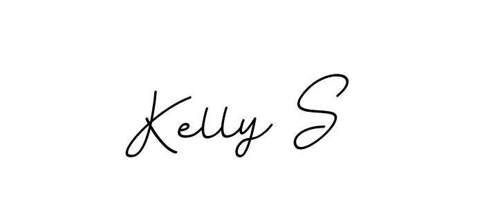 You should practise on your own different ways (BallpointsItalic-DORy9) to write your name (Kelly S) in signature. don't let someone else do it for you. Kelly S signature style 11 images and pictures png