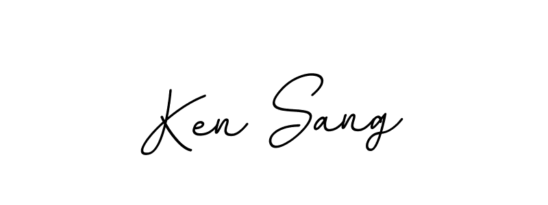 Make a beautiful signature design for name Ken Sang. With this signature (BallpointsItalic-DORy9) style, you can create a handwritten signature for free. Ken Sang signature style 11 images and pictures png