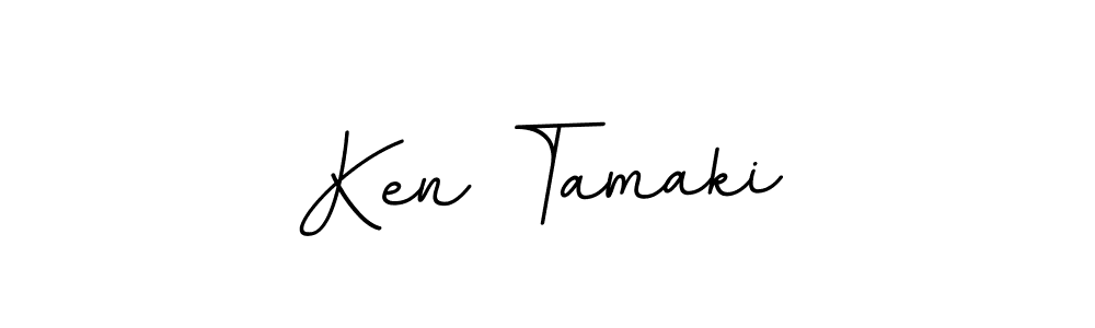 Design your own signature with our free online signature maker. With this signature software, you can create a handwritten (BallpointsItalic-DORy9) signature for name Ken Tamaki. Ken Tamaki signature style 11 images and pictures png
