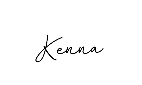 Design your own signature with our free online signature maker. With this signature software, you can create a handwritten (BallpointsItalic-DORy9) signature for name Kenna. Kenna signature style 11 images and pictures png