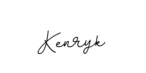 Design your own signature with our free online signature maker. With this signature software, you can create a handwritten (BallpointsItalic-DORy9) signature for name Kenryk. Kenryk signature style 11 images and pictures png
