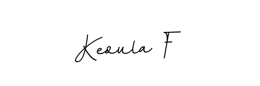 Use a signature maker to create a handwritten signature online. With this signature software, you can design (BallpointsItalic-DORy9) your own signature for name Keoula F . Keoula F  signature style 11 images and pictures png