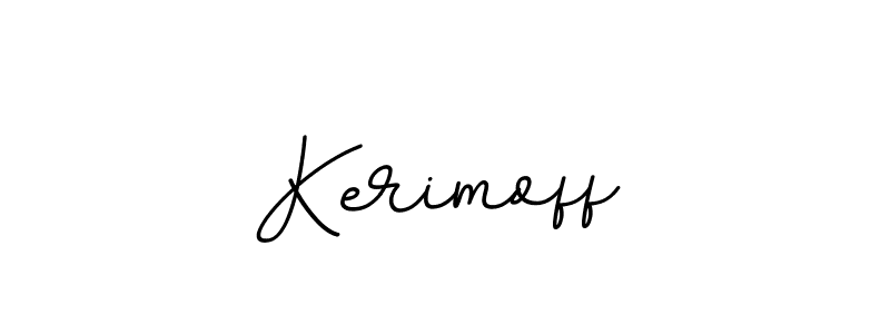 Design your own signature with our free online signature maker. With this signature software, you can create a handwritten (BallpointsItalic-DORy9) signature for name Kerimoff. Kerimoff signature style 11 images and pictures png