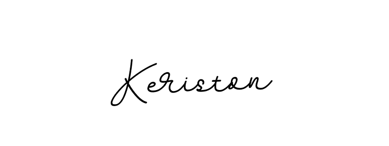 Use a signature maker to create a handwritten signature online. With this signature software, you can design (BallpointsItalic-DORy9) your own signature for name Keriston. Keriston signature style 11 images and pictures png