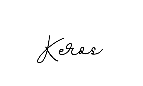 Make a beautiful signature design for name Keros. With this signature (BallpointsItalic-DORy9) style, you can create a handwritten signature for free. Keros signature style 11 images and pictures png