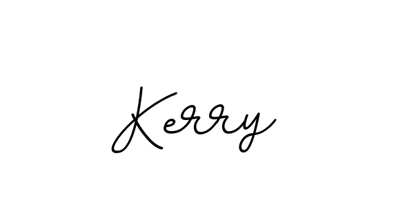 You should practise on your own different ways (BallpointsItalic-DORy9) to write your name (Kerry ) in signature. don't let someone else do it for you. Kerry  signature style 11 images and pictures png