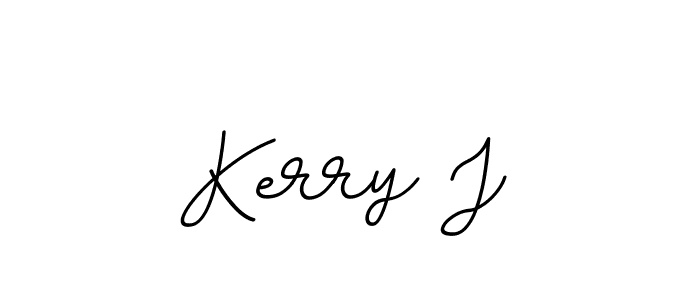 Use a signature maker to create a handwritten signature online. With this signature software, you can design (BallpointsItalic-DORy9) your own signature for name Kerry J. Kerry J signature style 11 images and pictures png