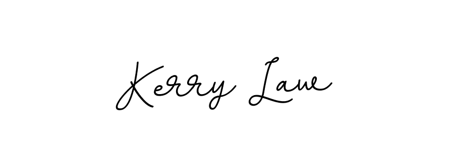 Design your own signature with our free online signature maker. With this signature software, you can create a handwritten (BallpointsItalic-DORy9) signature for name Kerry Law. Kerry Law signature style 11 images and pictures png