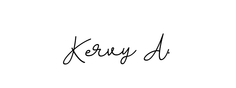 Use a signature maker to create a handwritten signature online. With this signature software, you can design (BallpointsItalic-DORy9) your own signature for name Kervy A.. Kervy A. signature style 11 images and pictures png