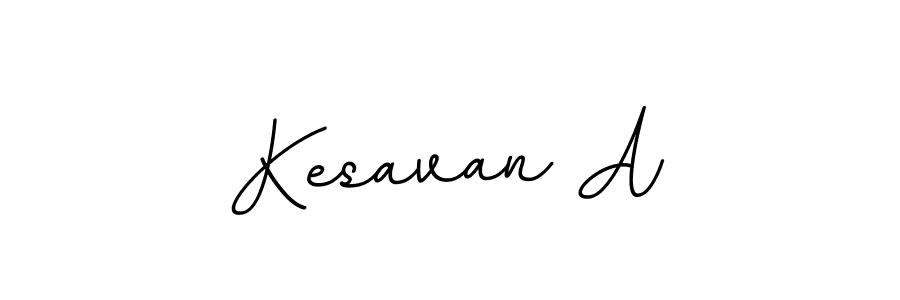 Use a signature maker to create a handwritten signature online. With this signature software, you can design (BallpointsItalic-DORy9) your own signature for name Kesavan A. Kesavan A signature style 11 images and pictures png