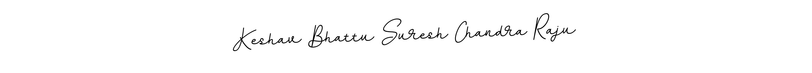 Use a signature maker to create a handwritten signature online. With this signature software, you can design (BallpointsItalic-DORy9) your own signature for name Keshav Bhattu Suresh Chandra Raju. Keshav Bhattu Suresh Chandra Raju signature style 11 images and pictures png