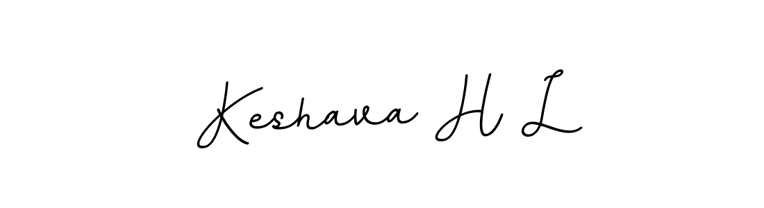The best way (BallpointsItalic-DORy9) to make a short signature is to pick only two or three words in your name. The name Keshava H L include a total of six letters. For converting this name. Keshava H L signature style 11 images and pictures png