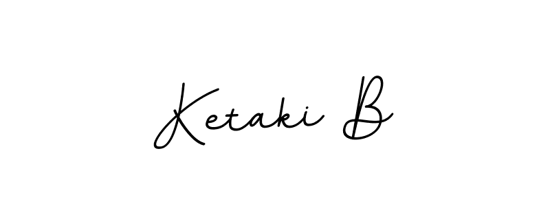 Create a beautiful signature design for name Ketaki B. With this signature (BallpointsItalic-DORy9) fonts, you can make a handwritten signature for free. Ketaki B signature style 11 images and pictures png