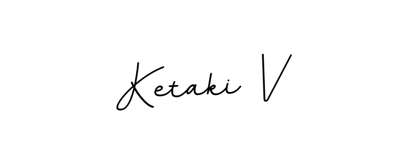 It looks lik you need a new signature style for name Ketaki V. Design unique handwritten (BallpointsItalic-DORy9) signature with our free signature maker in just a few clicks. Ketaki V signature style 11 images and pictures png