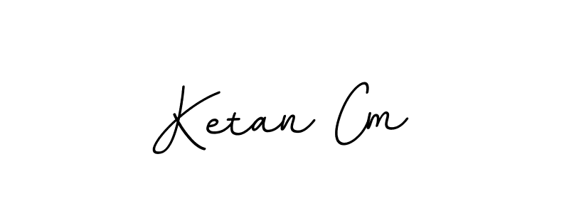 How to make Ketan Cm name signature. Use BallpointsItalic-DORy9 style for creating short signs online. This is the latest handwritten sign. Ketan Cm signature style 11 images and pictures png
